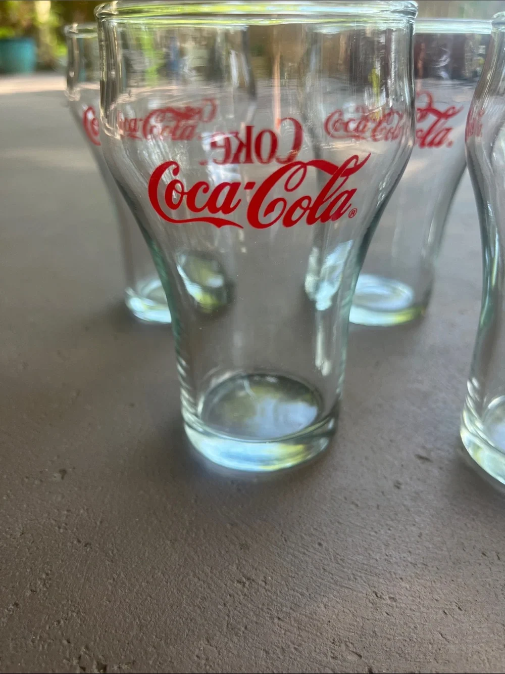 Set of 5 coca-Cola glasses